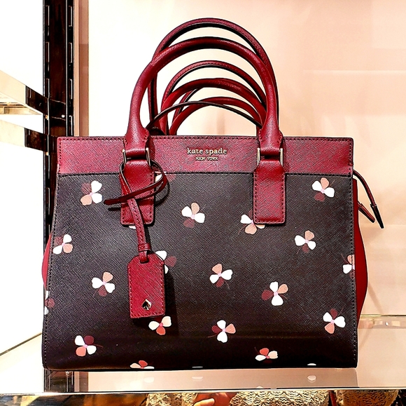 kate spade Handbags - KATE SPADE MEDIUM CAMERON DUSK BUDS DISTY SATCHEL